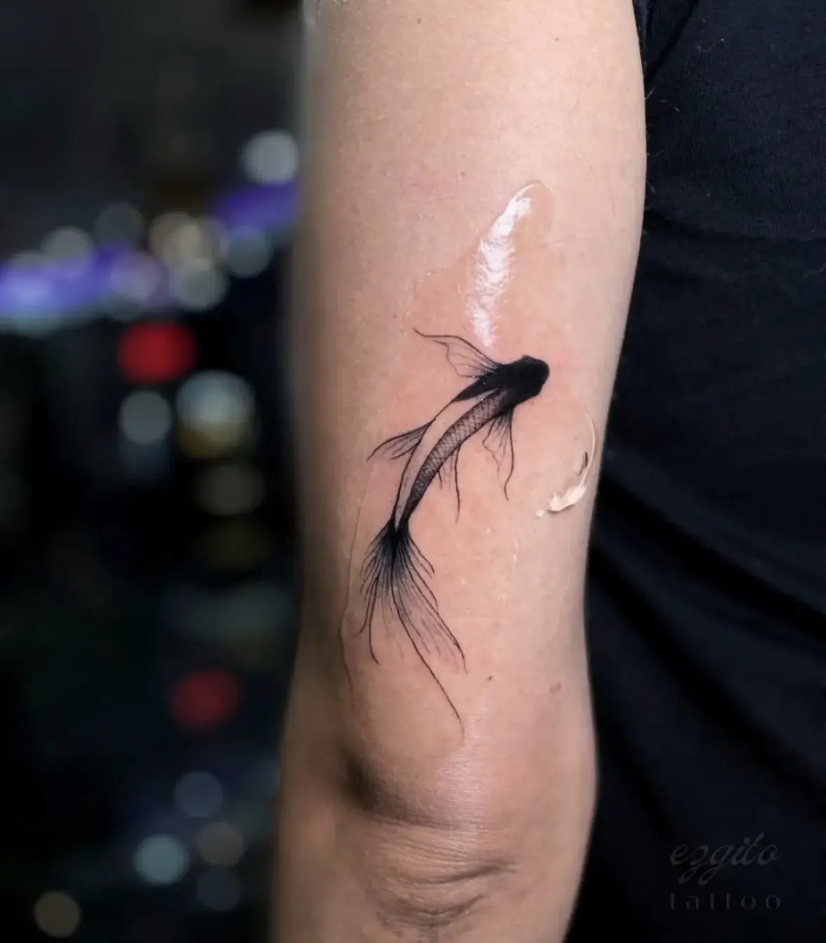 Fine line minimal tattoo created at Chill Ink Tattoo in Galata Istanbul